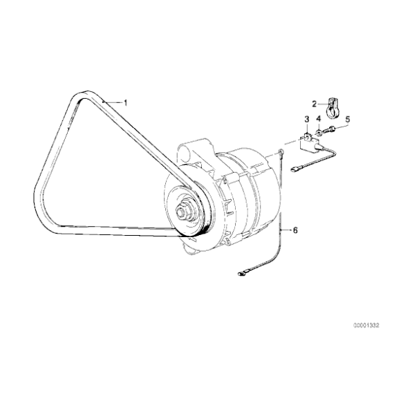 Pasek klinowy BMW E30 E34 316i 318i 518i M40 - 11231717952