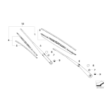 Wycieraczki komplet BMW X3 E83 E83N 1,8d 2,0i 2,0d 2,5i 3,0i 3,0d  - 61610443590