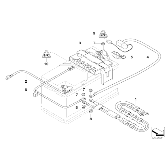 Kabel plus akumulatora BMW E82 MCoupe F06 F07 F10 F11 F12 F13 - 61129217036