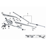 Wycieraczki komplet BMW F10 F11 F07 5GT F01 F02 520 530 535 550 730 740 750 760 - 61612147361