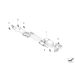 Ramię wycieraczki prawe BMW E60 E61 E63 E64 520 523 525 528 530 535 540 545 550 M5 630 645 650 M6 - 61617185366