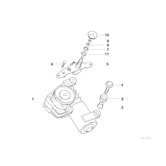 61627067894 Łożysko wycieraczki tył BMW E39 touring 520d 520i 523i 525i 525d 525tds 528i 530d 530i 540i - 61627067894 - Części oryginalne BMW Łódź | Sklep internetowy BMW