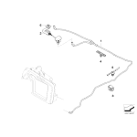 Dysza spryskiwacza szyby przód czarna BMW E60 E61 520 523 525 528 530 535 540 545 550 M5 - 61667046060