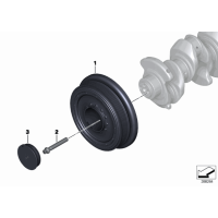 11237797996 Śruba koła wału korbowego BMW E60N E70 E71 E81 E87 E84 E90 F01 F07 F10 F11 F13 F20 F30 F32 F45 MINI - 11238651643 - Części oryginalne BMW Łódź | Sklep internetowy BMW