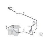 Kątownik węża spryskiwacza BMW E30 E36 E46 E53 E63 E64 E65 E66 E81 E82 E83 E85 - 61668374371