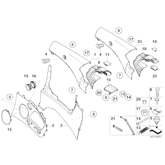 61671378633 Nakrętka sześciokątna BMW E32 E34 E38 E46 MINI R52  - 61671378633 - Części oryginalne BMW Łódź | Sklep internetowy BMW