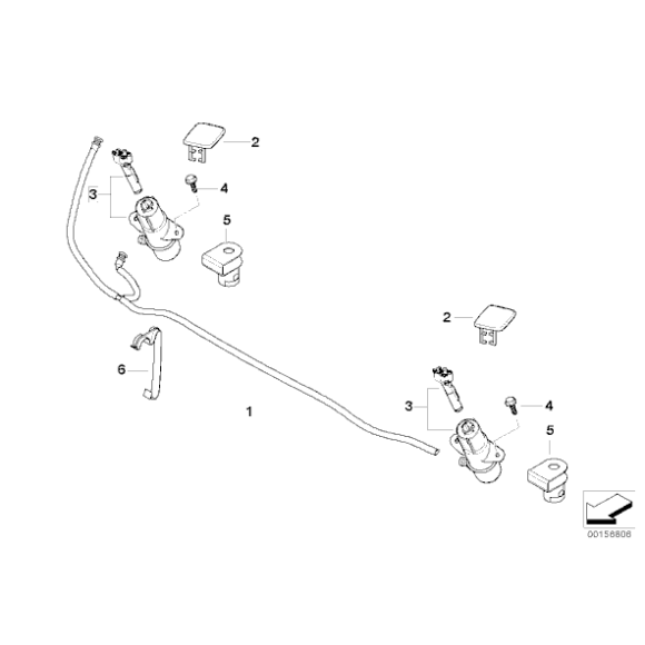 61673416467 Dysza spryskiwacza reflektora lewa BMW E83N X3 1,8d 2,0d 2,0i 2,5si 3,0i 3,0d 3,0sd 3,0si - 61673416467 - Części oryginalne BMW Łódź | Sklep internetowy BMW