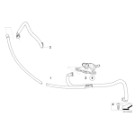 61677038415 Dysza spryskiwacza reflektorów lewa BMW E60 E61 520 523 525 528 530 535 540 545 550 M5 - 61677038415 - Części oryginalne BMW Łódź | Sklep internetowy BMW