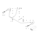 Osłona dyszy spryskiwacza lewa BMW E46 sedan touring 316 318 320 323 325 328 330 - 61677066841