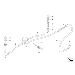 Pokrywka gruntowana spryskiwacza reflektorów prawa BMW E87 116 118 120 130 - 61677129836