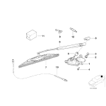 Dysza spryskiwacza szyby tył BMW E36 touring 316i 318tds 318i 320i 323i 325tds 328i - 61688361639