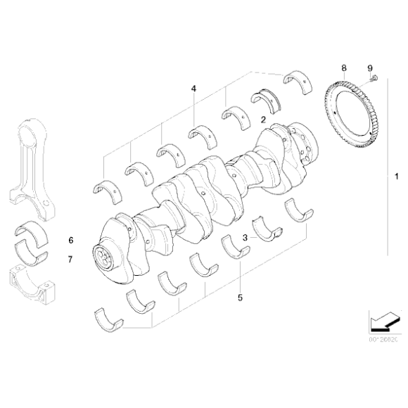11247835440 Panewka niebieska BMW E46 E85 E86 Z3 Z4 M3 M - 11247835440 - Części oryginalne BMW Łódź | Sklep internetowy BMW