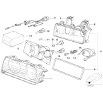 Pokrywka świateł drogowych BMW E36 318i 320i 325i 316i 323i 328i M3 - 63121387305