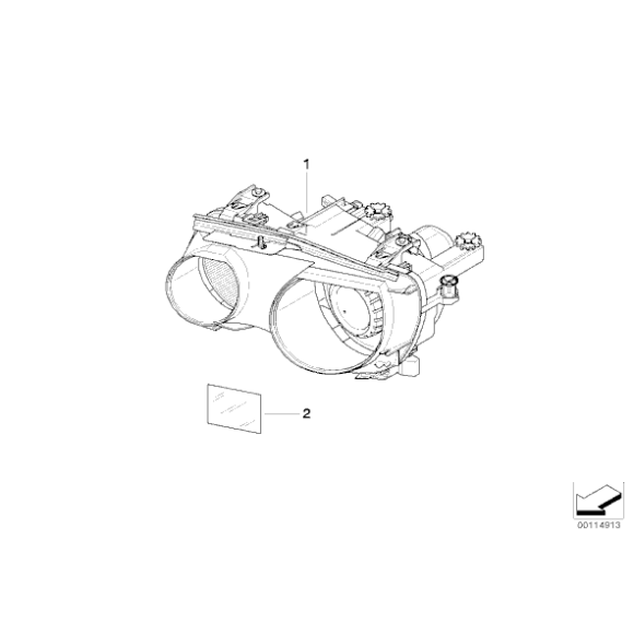 Reflektor prawy - 63126901970
