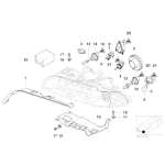 Gniazdo żarówki kierunkowskazu BMW E39 K44 1200GT 1300GT 520 523 525 528 530 535 540 M5 - 63126904042