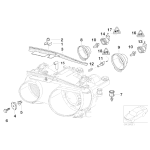 Gniazdo reflektora BMW E46 Compact 316ti 318ti 318td 325ti 320td - 63126919814