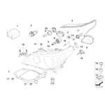 63126936089 Uchwyt reflektora lewy BMW E60 E61 520 523 525 528 530 535 540 545 550 M5 prod. do 03.2007r - 63126936089 - Części oryginalne BMW Łódź | Sklep internetowy BMW