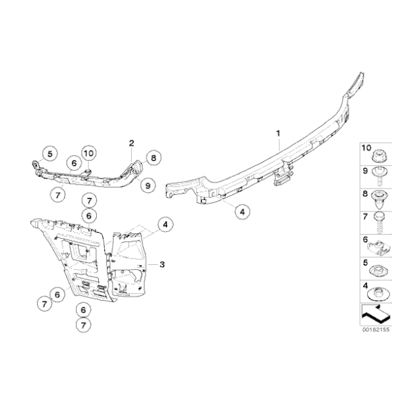63126975083 Śruba BMW E39 E46 E53 X5 E65 E66 E81 E87 E87N - 63126975083 - Części oryginalne BMW Łódź | Sklep internetowy BMW