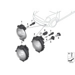 Gniazdo żarówki świateł pozycyjnych BMW E46 MINI R55 R56 R57 R58 R60 R61 - 63128380205