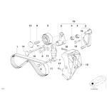 Pasek micro na klimatyzację BMW E34 E36 E38 E39 Z3 - 11281437873
