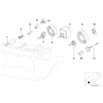 Gniazdo żarówki BMW E39 E53 X5 E36 Z3 520 523 525 528 530 535 540 M5 - 63128389744