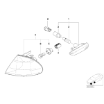 63136902765 Kierunkowskaz przód lewy pomarańczowy BMW E46 316 318 320 323 325 328 330 - 63136902765 - Części oryginalne BMW Łódź | Sklep internetowy BMW