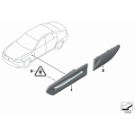 63137182189 Osłona dodatkowej lampy kierunkowskazu lewa BMW F01 F02 F04 730 740 750 760 - 63137182189 - Części oryginalne BMW Łódź | Sklep internetowy BMW