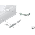 63137182189 Osłona dodatkowej lampy kierunkowskazu lewa BMW F01 F02 F04 730 740 750 760 - 63137182189 - Części oryginalne BMW Łódź | Sklep internetowy BMW