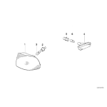 Gniazdo żarówki kierunkowskazu BMW E38 E39 728 730 735 740 750 520 523 528 530 535 540 - 63138361002