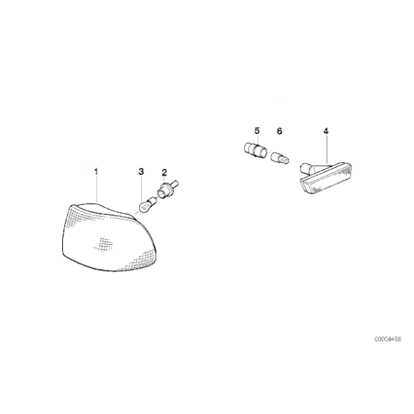 Gniazdo żarówki kierunkowskazu BMW E38 E39 728 730 735 740 750 520 523 528 530 535 540 - 63138361002