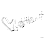 Pasek micro BMW E31 E32 850Ci 850CSi 750i 750iL M70 - 11281736719