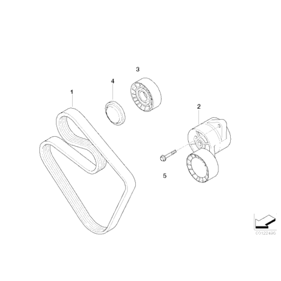 Rolka napinająca - 11281748131