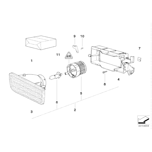 Lampa przeciwmgłowa lewa - 63178357389