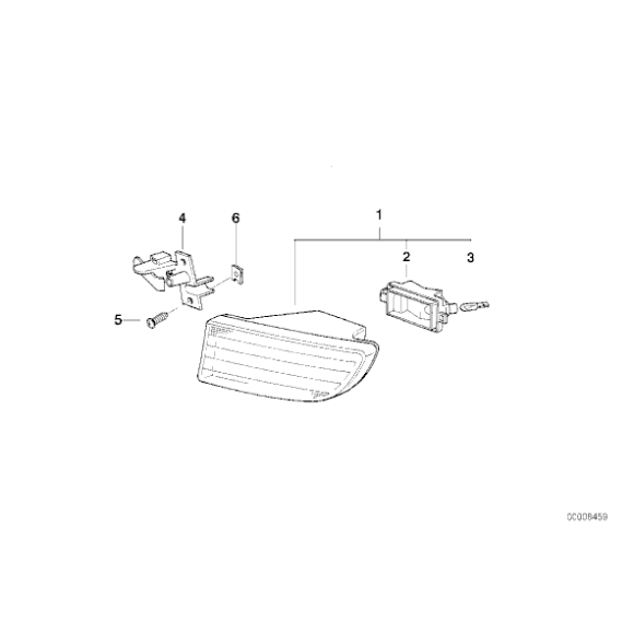 Lampa przeciwmgłowa lewa - 63178362401