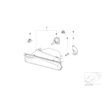 Klamra reflektora przeciwmgłowego BMW E46 316 318 320 323 325 328 330 - 63178380056