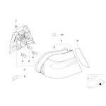 Osłona lampy tył lewa BMW E46 Coupe 316 318 320 323 325 328 330 M3 - 63216933017