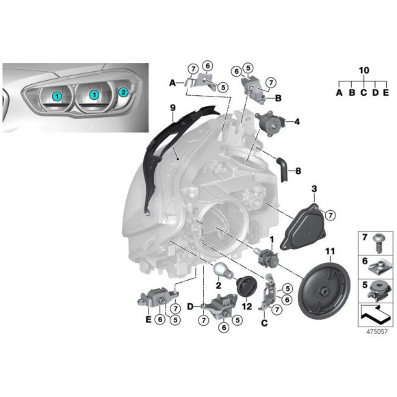 Żarówka halogenowa H7 BMW E87 E81 E82 E88 F20 F21 E36 E46 E90 E91 E92 E93 F30 F31 E39 E60 E61 F07 F10 F11 E63 E64 E38 E65 Z4 E86