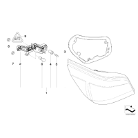 Wspornik żarówek prawy, białe kierunk. - 63217177702