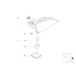 Gniazdo żarówki BMW E39 520 523 525 528 530 535 540 M5 - 63258375599