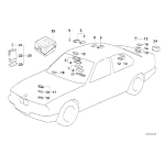 Lampka oświetlenia tablicy rejestracyjnej BMW E34 E32 - 63261378056