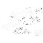 Oświetlenie przestrzeni podłogi tył BMW E53 E65 E66 X5 3.0d 3.0i 4.4i 4.6is 4.8is - 63316962035