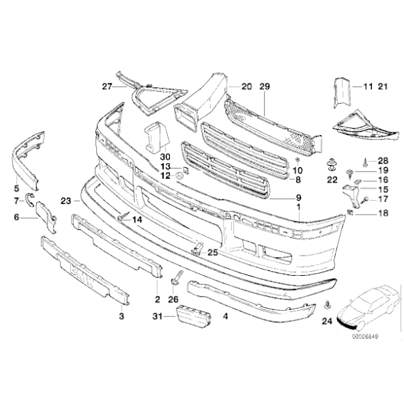 Nakrętka zabezpieczająca BMW - 64111364257