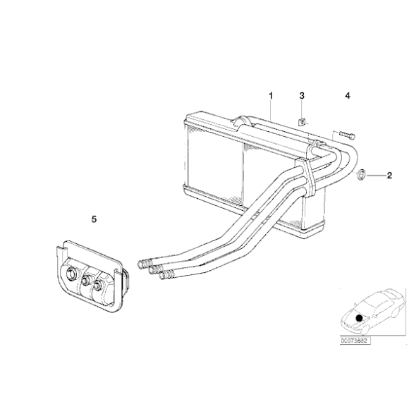 Pierścień uszczelniający o-ring nagrzewnicy BMW E31 E32 E34 E36 E38 E39 E53 X5 - 64111374238
