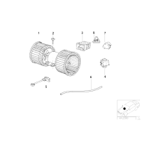 64116923204 Rezystor dmuchawy JEŻ BMW E39 E53 X5 520 523 525 528 530 540 535 M5 - 64116923204 - Części oryginalne BMW Łódź | Sklep internetowy BMW