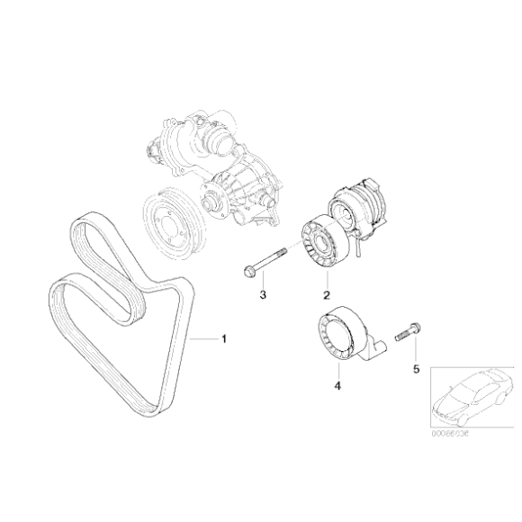 Pasek micro BMW E60 E65 X5 E63 540 545 550 650 645 740 735 750 - 11287539831