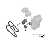 Napinacz paska pompy wody BMW E60 E65 E70 Mini 5,0 4,5 6,0 - 11287549588