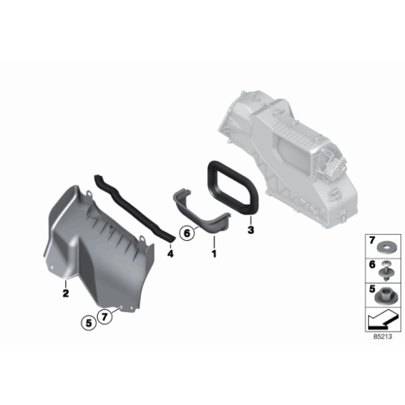 Osłona separatora wody MINI R50 R52 R53 R55 R56 R57 R58 R59 Cooper One - 64226915109