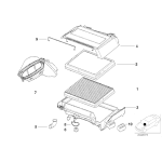 Pokrywa serwisowa mikrofiltra lewa BMW E39 520 523 525 525 530 535 540 M5 - 64318379627