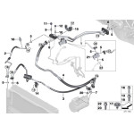 Zestaw zaworów przewód ssący odwadniający BMW E30 E32 E34 E36 E38 E39 E46 E53 E60 E61 E63 E65 E70 E71 F15 F16 MINI - 64509177579