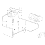 Zestaw zaworów przewód ssący odwadniający BMW E30 E32 E34 E36 E38 E39 E46 E53 E60 E61 E63 E65 E70 E71 F15 F16 MINI - 64509177579
